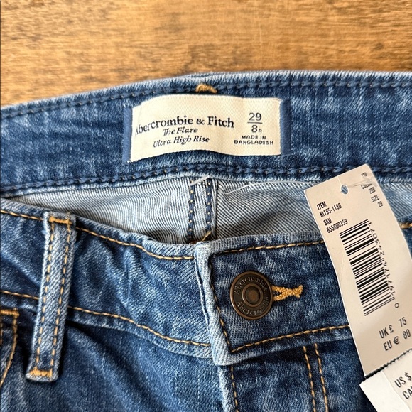 ABERCROMBIE & FITCH The Flare Ultra High Rise Jeans NWT Size 29/8 - Picture 7 of 11